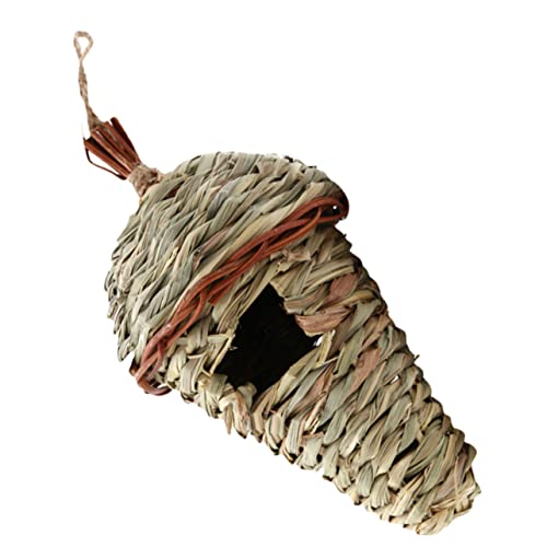BESTonZON Handgemachte Vogel Nest Dekoratives Vogelhaus Modell Gestrickt Vogelnest Decor Aus Langlebigem Naturmaterial Für Innen Und Außen Nutzung Im Garten von BESTonZON