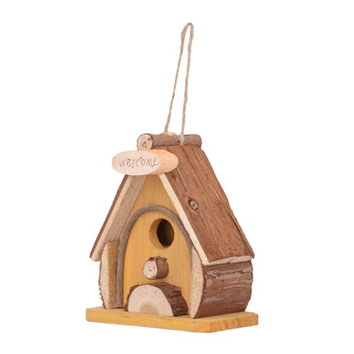 BESTonZON 1 Stück Holznest Dekoration Ornament Vogelbedarf Schlafnest Holz Vogelhaus Hängenest Heimschmuck Futterspender Mit Seil Vogelhaus Vogelfutterspender Vogel BESTonZON 1 Stück Holznest Dekoration Ornament Vogelbedarf Schlafnest Holz Vogelhaus Hängenest Heimschmuck Futterspender Mit Seil Vogelhaus Vogelfutterspender Vogel von BESTonZON
