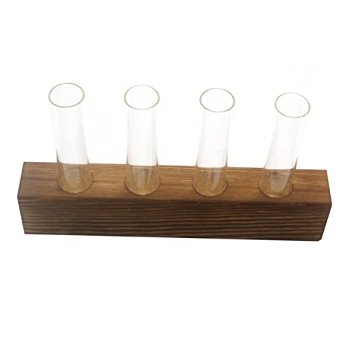 BESTonZON 1 Stück Holzvase Ästhetische Raumdekoration Wohnkultur Vasen Künstliche Pflanzen Aufhängen Pflanzen Vase Mit Blumenständer Einmachgläser Blumenbehälter Röhrenvase Glas von BESTonZON