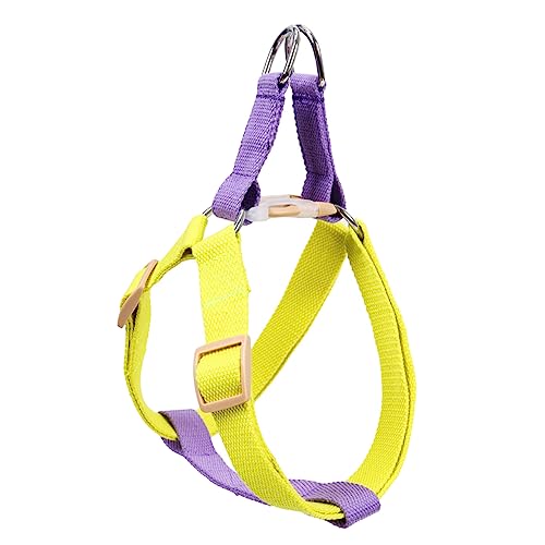 BESTonZON 1 Stück Hundegeschirr in Farbe Cooles Hundegeschirr Gürtel Einstellbar Taille Hundehüftleine Hundekabelbaum Weste Klein Haustier Zuggeschirr Polyesterband Violett von BESTonZON