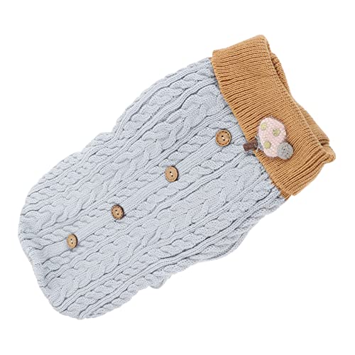 BESTonZON 1 Stück Kleidung für Haustiere Hund wintermantel Haustierkostüme für Hunde Vlies Welpenmantel Dog Clothes for small Dogs hundemantel Hunde Winterkostüm Welpenkleidung Gestrick Blue BESTonZON 1 Stück Kleidung für Haustiere Hund wintermantel Haustierkostüme für Hunde Vlies Welpenmantel Dog Clothes for small Dogs hundemantel Hunde Winterkostüm Welpenkleidung Gestrick Blue von BESTonZON