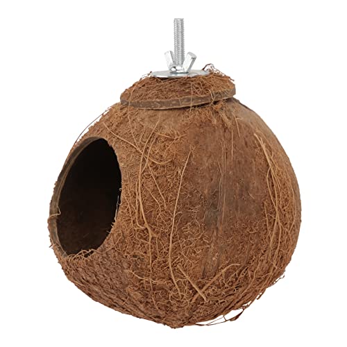 BESTonZON Kokosnuss Vogelnest Spielzeug für Papageien Beißspielzeug aus Natürlicher Kokosnussschale Komfortabel und Sicher für Vögel Kleines Vogelnest für Haustiere Zubehör für Vogelkäfige BESTonZON Kokosnuss Vogelnest Spielzeug für Papageien Beißspielzeug aus Natürlicher Kokosnussschale Komfortabel und Sicher für Vögel Kleines Vogelnest für Haustiere Zubehör für Vogelkäfige von BESTonZON