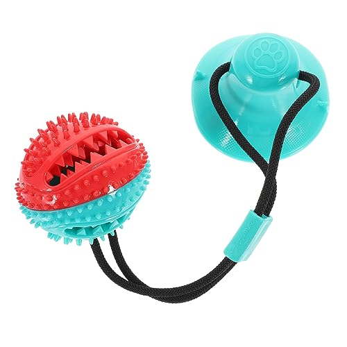 BESTonZON 1 Stück Kordelzug mit doppeltem Saugnapf Backenzahnspielzeug für Hunde Hundespielzeug Zähne kauen Interactive Dog Toys Dog chew Toy Lernspielzeug für Hunde Hundebissspielzeug Gummi von BESTonZON