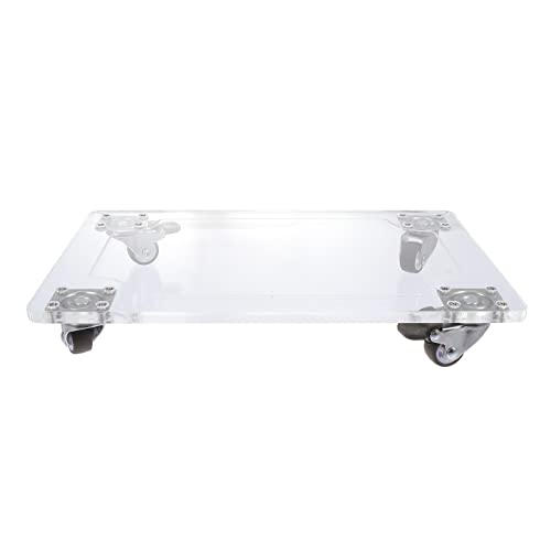 BESTonZON 1 Stück Movable Flowerpot Base Tray mit Rädern Quadratischer Pflanzkübel Untersetzer Acryl für Gartenbedarf Einfach zu Reinigen Bewegen von BESTonZON