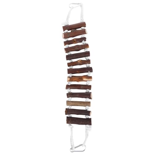 BESTonZON Papageien Knabberspielzeug Natürliche Holz Hängebrücke für Vögel 7cm Breit Kauspielzeug für Sittiche Hängematte für Papageien Klettern und Trainieren BESTonZON Papageien Knabberspielzeug Natürliche Holz Hängebrücke für Vögel 7cm Breit Kauspielzeug für Sittiche Hängematte für Papageien Klettern und Trainieren von BESTonZON