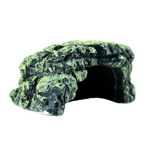 BESTonZON 1 Stück Schildkröten-terrasse Aquariumhöhle Aquarienschmuck Panzer Schaukelt Versteck Felsen Dekoration Zubehör Reptilienhöhle Anlasser Plattform Schildkrötenhöhle Wasser- Harz von BESTonZON