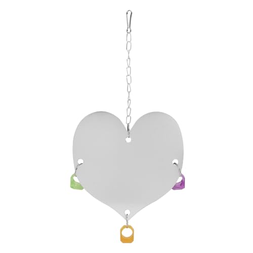 BESTonZON 1stück Hängender Vogelspiegel Für Käfige Spielzeug Für Vögel Für Papageien Wellensittiche Und Hühner Hochwertiges Bruchsicheres Design Und Spielvergnügen von BESTonZON