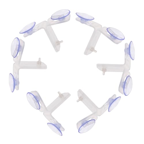 BESTonZON 10 Stück Aquarium Isolation Plate Clip Saugnapf Halterung für Fischbehälter Trennwand für Gesunde Fische Langlebig und Sicher von BESTonZON