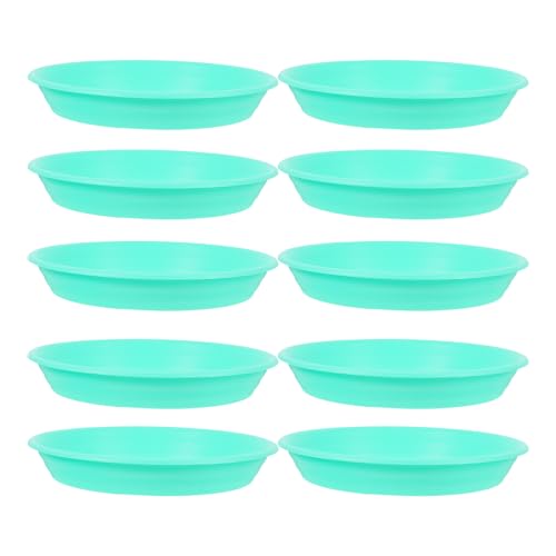 BESTonZON 10stücke Plastikuntersetzer Für Pflanzen Teiliges Mit Dicken Wasserablaufplatten Grün Für Innenräume Schützt Böden Vor Wasser Und Sorgt Für Einfache Pflege Ihrer Pflanzen von BESTonZON