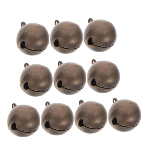 BESTonZON 10 Stück Kupfer Glocken für Haustier Laute Klare Klangschellen für Hunde Katzen und Ziegen Verstellbar Vielseitig für Weihnachtsdeko Basteln und Training BESTonZON 10 Stück Kupfer Glocken für Haustier Laute Klare Klangschellen für Hunde Katzen und Ziegen Verstellbar Vielseitig für Weihnachtsdeko Basteln und Training von BESTonZON