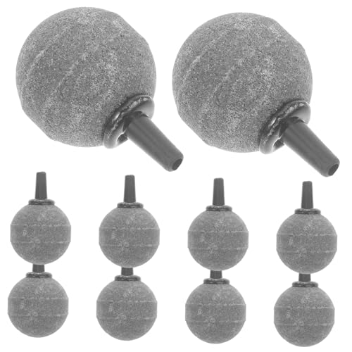 BESTonZON 10 Stück Teiliges Aquarium Air Stone Langlebige Sprudelnde Ausströmersteine aus Dinas Material Wiederverwendbar für Fischtank Sauerstoffzufuhr Stabile Luftblasenverteilung von BESTonZON