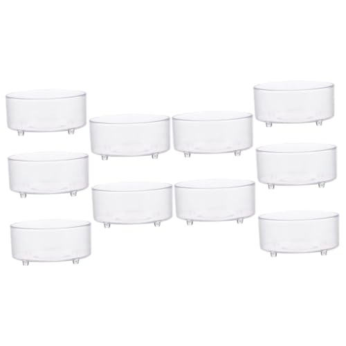 BESTonZON 10 Stück Teiliges Reptilien Futter und Wassernapf Langlebige Leicht zu Reinigende Schale für Schildkröten Eidechsen Spinnen und Kleine Haustiere Vielseitig Einsetzbar und von BESTonZON