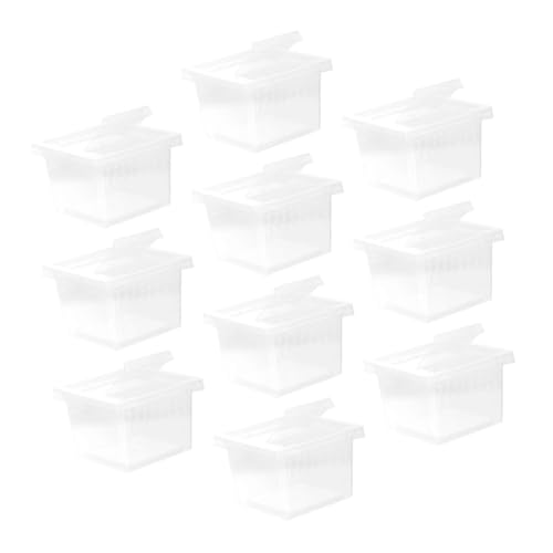 BESTonZON 10 Stück Transparente Tragbare Kunststoff Aufzuchtbox mit Lüftungslöchern Praktische Habitat Box für Spinnen Bartagamen Eidechsen und Reptilien Einfach zu Reinigen und Beobachten BESTonZON 10 Stück Transparente Tragbare Kunststoff Aufzuchtbox mit Lüftungslöchern Praktische Habitat Box für Spinnen Bartagamen Eidechsen und Reptilien Einfach zu Reinigen und Beobachten von BESTonZON