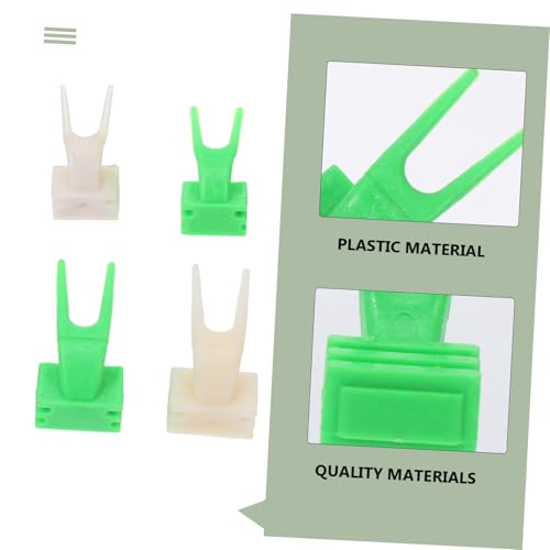 BESTonZON 100 Stück Teiliges Parrot Fruit Forks Kunststoff Obst Gemüsehalter Clips für Papageien Käfig Futterzubehör Langlebig und Einfach zu Befestigen für Kleine Vögel Wie Nymphensittiche von BESTonZON