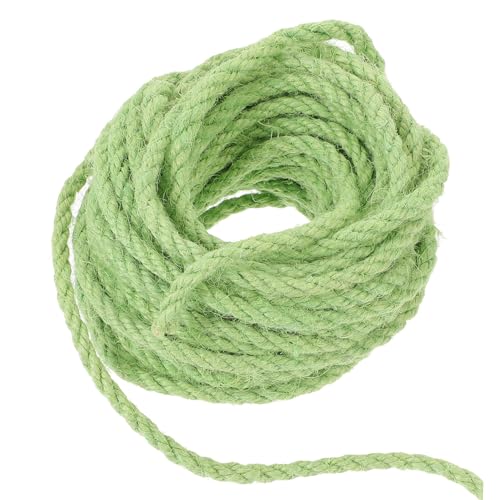BESTonZON 10M Sisal Seil für Katzen DIY Katzen Kratzbaum Zubehör aus Naturmaterial Langlebig für Selbstgemachtes Katzenspielzeug und Kletterrahmen Grün BESTonZON 10M Sisal Seil für Katzen DIY Katzen Kratzbaum Zubehör aus Naturmaterial Langlebig für Selbstgemachtes Katzenspielzeug und Kletterrahmen Grün von BESTonZON