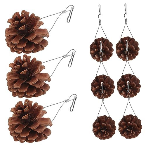 BESTonZON 10Stücke Natürliche Kieferkegel Futtervogelspielzeug Für Hängendes Seil Für Papageien Und Sittiche BESTonZON 10Stücke Natürliche Kieferkegel Futtervogelspielzeug Für Hängendes Seil Für Papageien Und Sittiche von BESTonZON