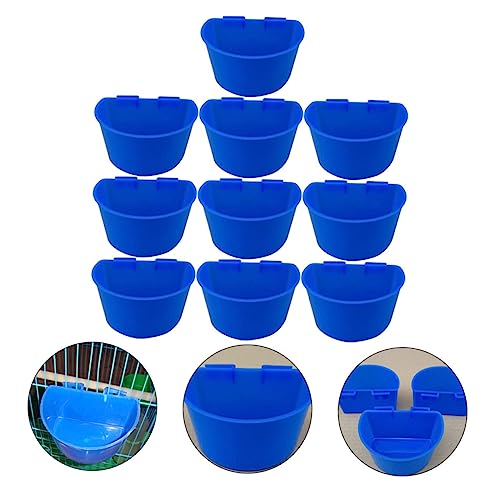 BESTonZON 10Stücke Taubenfütterung Futternapf Futter und Wasserschalen aus Dickem Kunststoff für Vogelkäfige Langlebig Montieren für Käfig BESTonZON 10Stücke Taubenfütterung Futternapf Futter und Wasserschalen aus Dickem Kunststoff für Vogelkäfige Langlebig Montieren für Käfig von BESTonZON