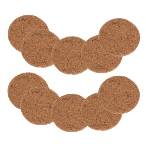 BESTonZON 10stücke Runde Kokosfaser-nestmatte Für Vögel Robuste Umweltfreundliche Matten Für Taubennester Eier-Inlays Pflege Von Haustieren Und Pflanzen von BESTonZON