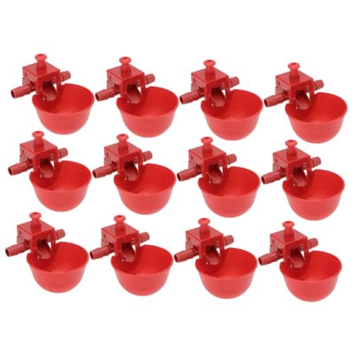 BESTonZON 12 Stück Pigeon Wassertränke Einstellbarer Wasserspender für Vögel Zubehör für Küken und Tauben und Tragbar für Vogelhaltung von BESTonZON