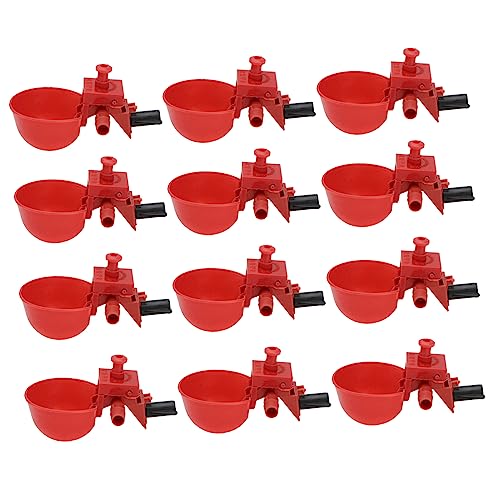 BESTonZON 12 Stück Teiliges Automatische Verstellbare Trinkschalen aus Robustem Abs für Hühner Tauben und Geflügel Praktische Wasserspender für Käfige und Geflügelfarmen Zufällige Farbe BESTonZON 12 Stück Teiliges Automatische Verstellbare Trinkschalen aus Robustem Abs für Hühner Tauben und Geflügel Praktische Wasserspender für Käfige und Geflügelfarmen Zufällige Farbe von BESTonZON