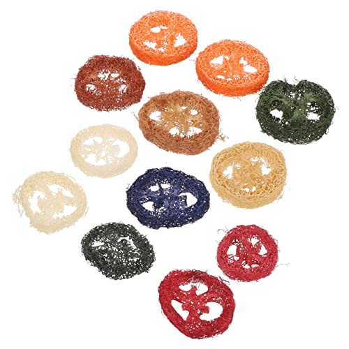 BESTonZON 12Stücke Luffa Kauspielzeug für Kleintiere Sicheres Zahnspielzeug für Kaninchen Meerschweinchen Hamster und Ratten Fördert Zahngesundheit und Spielspaß von BESTonZON