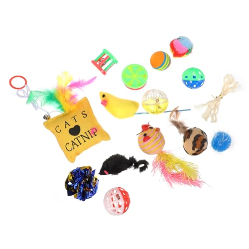 BESTonZON 14 Stück Haustier Katzenspielzeug interaktives katzenspielzeug Interactive cat Toy cat Toys Katzenspielzeug mit Bällen Spielzeugbälle für Katzen Katzenkratzspielzeug Stoff BESTonZON 14 Stück Haustier Katzenspielzeug interaktives katzenspielzeug Interactive cat Toy cat Toys Katzenspielzeug mit Bällen Spielzeugbälle für Katzen Katzenkratzspielzeug Stoff von BESTonZON