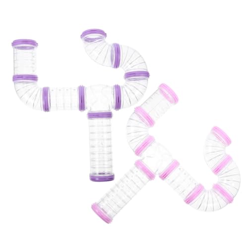 BESTonZON 16 Stück Teiliges DIY Hamsterkäfig Tunnel Set Transparente Verbindungsschienen Außentunnel für Kleine Haustiere Wie Hamster und Ratten Farbige Rohre und Spielerisches BESTonZON 16 Stück Teiliges DIY Hamsterkäfig Tunnel Set Transparente Verbindungsschienen Außentunnel für Kleine Haustiere Wie Hamster und Ratten Farbige Rohre und Spielerisches von BESTonZON