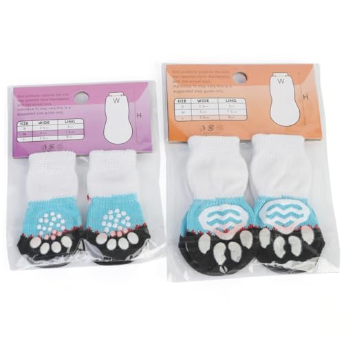BESTonZON 16Stücke Hundesocken aus Baumwolle rutschfeste Haustierzubehör für Antirutschsocken Warm und Bequem für Winter und Schützt Kälte BESTonZON 16Stücke Hundesocken aus Baumwolle rutschfeste Haustierzubehör für Antirutschsocken Warm und Bequem für Winter und Schützt Kälte von BESTonZON