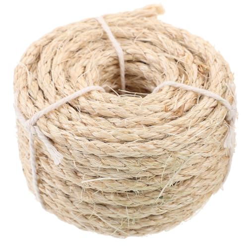 BESTonZON 1Rolle Sisal Kratzseil Für Katzen Langlebiges Hanfseil Kratzmöbel Zuschneidbar Verschleißfestes Katzenzubehör Für Indoor Nutzung BESTonZON 1Rolle Sisal Kratzseil Für Katzen Langlebiges Hanfseil Kratzmöbel Zuschneidbar Verschleißfestes Katzenzubehör Für Indoor Nutzung von BESTonZON