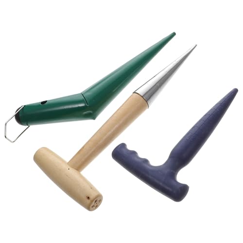 BESTonZON 1Satz Gartenwerkzeug Teiliges Bodenpuncher Werkzeug für Pflanzenpflege Robuste und Ausführung mit Ergonomischem Holzgriff für Pflanzen von BESTonZON