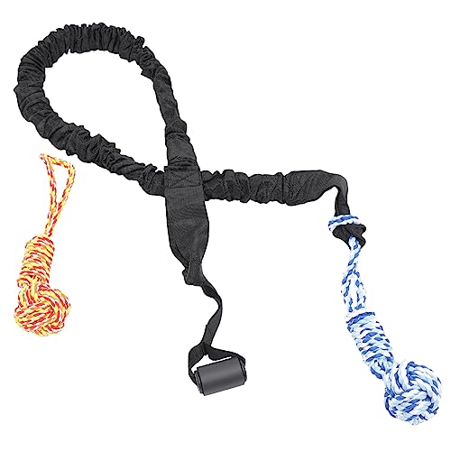 BESTonZON 1Satz Haustier Kauspielzeug Bissfestes Tragbares Molarenspielzeug für Indoor und Outdoor Aktivitäten mit Elastischen und Bällen von BESTonZON