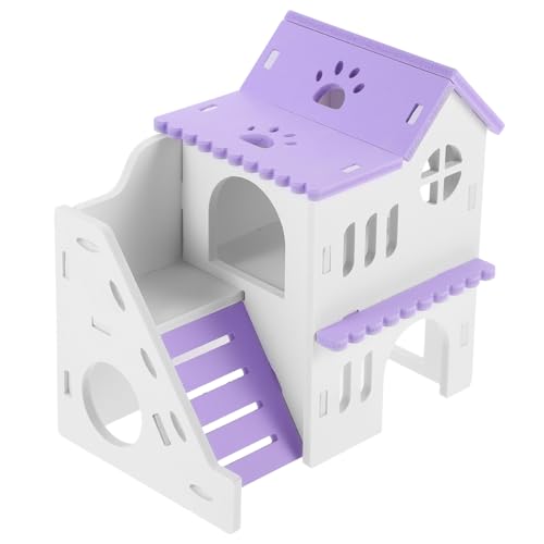 BESTonZON 1Satz Käfig Hamsterhaus für Kleintiere Doppelstöckiges Versteck mit Mehreren Kammern für Meerschweinchen Ratten und Hamster Gemütliches und Ruhehaus Buntem Design BESTonZON 1Satz Käfig Hamsterhaus für Kleintiere Doppelstöckiges Versteck mit Mehreren Kammern für Meerschweinchen Ratten und Hamster Gemütliches und Ruhehaus Buntem Design von BESTonZON