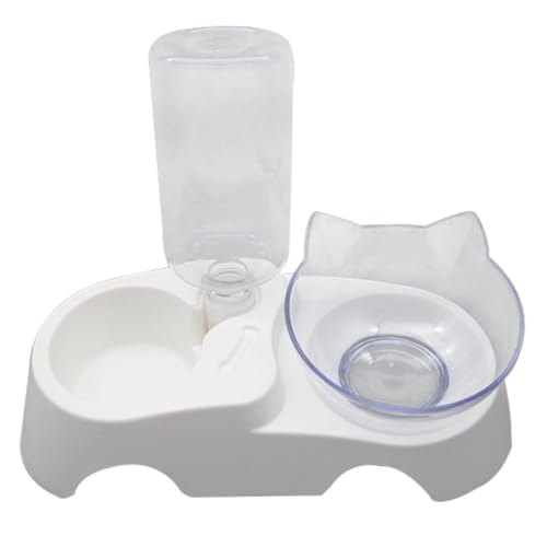 BESTonZON 1Satz Katzen Und Hundeschalen Mit Automatischem Wasserspender Geneigte Multifunktions Haustierschalen Für Kleine Und Mittelgroße Zu Reinigen Und Sicher Im Design von BESTonZON