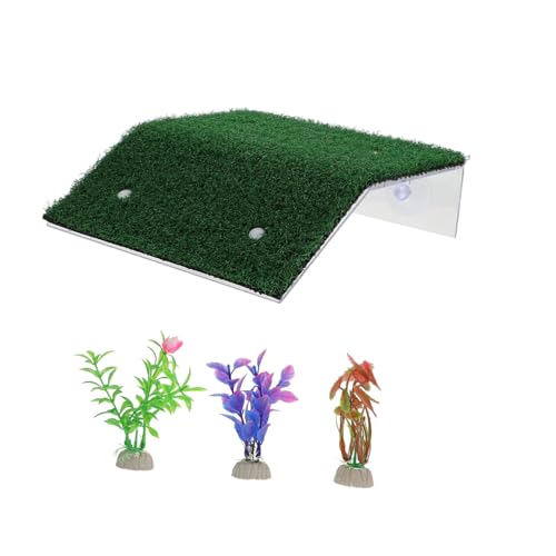 BESTonZON 1Satz Schildkröten Basking Teiliges Rasenfläche Für Aquarien Und Terrarien Langlebiges Material Dekoration Für Schildkröten Und Fische von BESTonZON