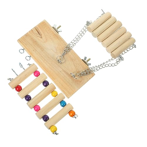BESTonZON 1Satz Vogel Sitzplattform Aus Holz Mit Schaukel Für Sittiche Und Papageien Sicheres Koordination Und Balance Zu Montieren Und Langlebig BESTonZON 1Satz Vogel Sitzplattform Aus Holz Mit Schaukel Für Sittiche Und Papageien Sicheres Koordination Und Balance Zu Montieren Und Langlebig von BESTonZON