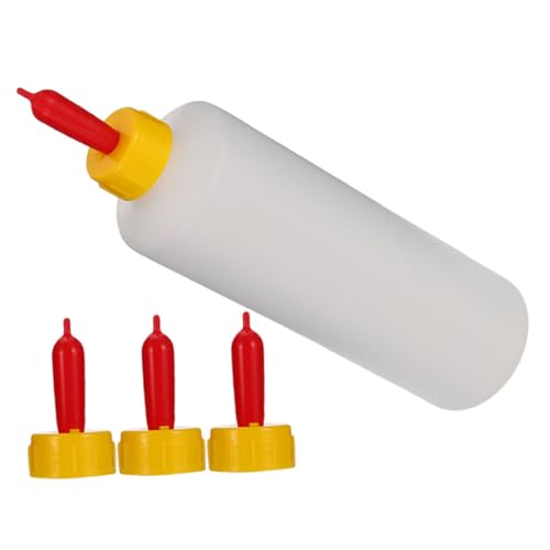BESTonZON 1Satz Ziegenmilchflasche Mit Saugern Futterspender Für Ziegenbabys Und Welpen Wiederverwendbare Milchflasche Für Tieraufzucht Für Kleine von BESTonZON