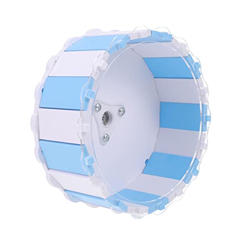 BESTonZON 1Stück Großes Hamster Laufrad Rosa Weiß und Sicheres für Kleine Haustiere für Hamster Mäuse und Chinchillas Steigert Aktivität und Spaß von BESTonZON