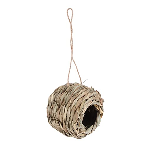 BESTonZON 1Stück Hängendes Vogelhaus aus Handgewebtem Stroh für Kleine Outdoor für Haustiere Natürliche Komfortable und Langlebige Unterbringung Zufällige BESTonZON 1Stück Hängendes Vogelhaus aus Handgewebtem Stroh für Kleine Outdoor für Haustiere Natürliche Komfortable und Langlebige Unterbringung Zufällige von BESTonZON