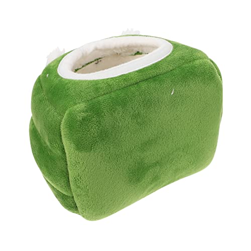 BESTonZON 1Stück Hamster Nest aus Baumwolle Warmes Schlafbett für Kleine Haustiere für Hamster Chinchilla Gemütliches Winterhaus Waschbar und Bequem Design von BESTonZON