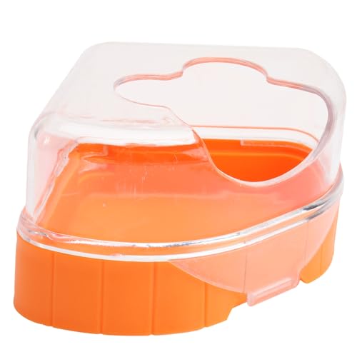 BESTonZON 1Stück Transparente Hamster Toilette Kompakte Hamster Badewanne Atmungsaktiv und Geruchlos für Hamsterpflege und Langlebiges von BESTonZON