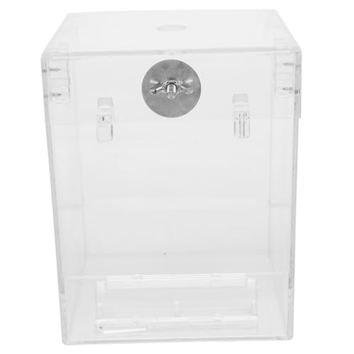 BESTonZON 1Stück Vogelbadewanne für Käfige Transparente Duschbox für Kleine Wie Papageien und Wellensittiche Haustierzubehör zur Stressreduktion und Natürlichen Fellreinigung BESTonZON 1Stück Vogelbadewanne für Käfige Transparente Duschbox für Kleine Wie Papageien und Wellensittiche Haustierzubehör zur Stressreduktion und Natürlichen Fellreinigung von BESTonZON