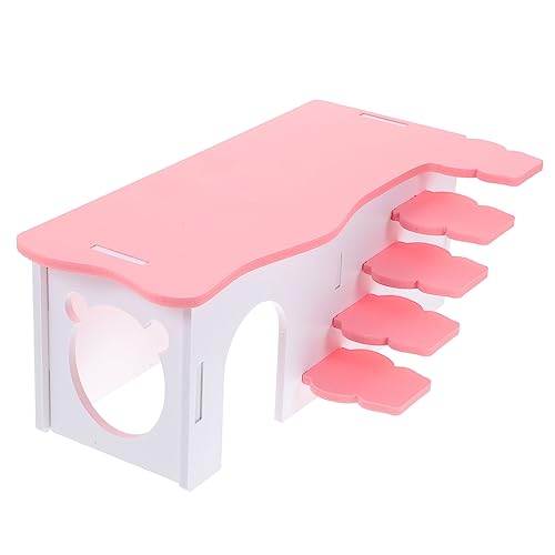 BESTonZON Hamsterhaus mit Leiter Versteckspielzeug für Meerschweinchen und Hamster Gemütliches PVC Nest für Kleine Haustiere für Rückzug und Spiel Hamsterversteck von BESTonZON