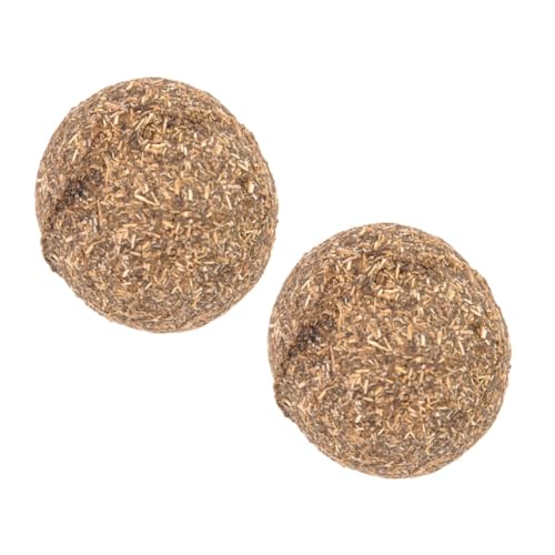 BESTonZON 2 STÜCK Catnip Ball Natürliches Kauspielzeug für Katzen zur Zahnpflege Entspannendes Katzenspielzeug Drinnen Fördert Instinkte und Schützt Möbel vor Kratzern BESTonZON 2 STÜCK Catnip Ball Natürliches Kauspielzeug für Katzen zur Zahnpflege Entspannendes Katzenspielzeug Drinnen Fördert Instinkte und Schützt Möbel vor Kratzern von BESTonZON