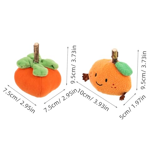 BESTonZON 2 STÜCK Teiliges Katzen Kauspielzeug Interaktive Katzenspielzeuge mit Katzenminze Langlebige Beiß und Kau Bälle Bunten Fruchtformen für Indoor und Outdoor Kätzchen zur von BESTonZON
