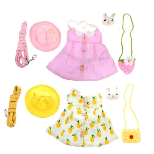 BESTonZON 2 Sätze Pet Rabbit Kleidung mit Geschirr und Leine Niedliches Hasengeschirr mit Hut und Tasche Angenehmes Atmungsaktives Material Kleine für Meerschweinchen und Junge Kaninchen BESTonZON 2 Sätze Pet Rabbit Kleidung mit Geschirr und Leine Niedliches Hasengeschirr mit Hut und Tasche Angenehmes Atmungsaktives Material Kleine für Meerschweinchen und Junge Kaninchen von BESTonZON