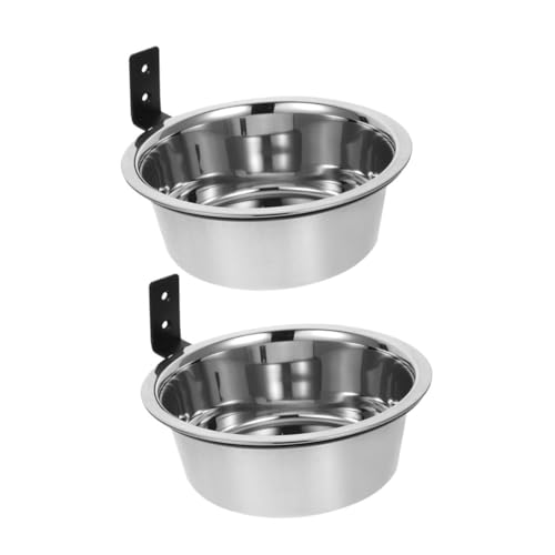 BESTonZON 2 Sets An Wand Montierter Hundenapf Hundenäpfe Erhöhte Tiernäpfe Futterstation Für Haustiere Hängende Hühnerstallschüssel Hängende Tierfutternäpfe An Wand Montierte von BESTonZON