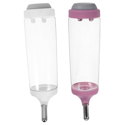 BESTonZON 2 Stück Automatischer Hängender Trinkbrunnen für Haustiere Auslaufsicherer Wasserspender für Hunde Katzen Käfig Stabile Befestigung Sauberes Frischwasser für Unterwegs und Zuhause von BESTonZON