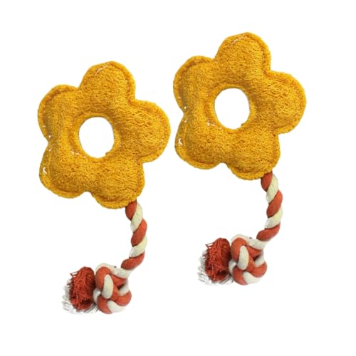 BESTonZON 2 Stück Blütenförmiges Pet Kauspielzeug aus Loofah Gesundes Zahnspielzeug für Hunde Katzen Robust und Sicher Fördert Kauen und Zahnreinigung für Interaktives Spiel Zufällige Farbe BESTonZON 2 Stück Blütenförmiges Pet Kauspielzeug aus Loofah Gesundes Zahnspielzeug für Hunde Katzen Robust und Sicher Fördert Kauen und Zahnreinigung für Interaktives Spiel Zufällige Farbe von BESTonZON