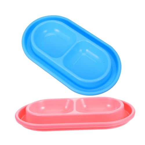 BESTonZON 2 Stück Doppelter Futter und Wassernapf für Kätzchen und Kleine Hunde rutschfeste Futterstation für Drinnen und Draußen mit Antisiphon Design BESTonZON 2 Stück Doppelter Futter und Wassernapf für Kätzchen und Kleine Hunde rutschfeste Futterstation für Drinnen und Draußen mit Antisiphon Design von BESTonZON