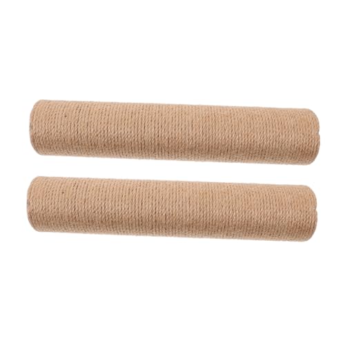 BESTonZON 2 Stück Ersatz-Kratzbaum für Katzen kratzbaum ersatz Katzenpfostenkratzer Kratzbaumpfosten Ersatzteile ersetzen Katze kratzt Zubehör für Katzenkratzbäume Wandkratzbaum Sisal Kaffee von BESTonZON